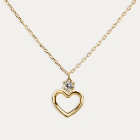 Gargantilla Oro Corazón Circonita Monckler