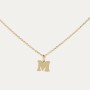 Collar Oro Inicial Bubble