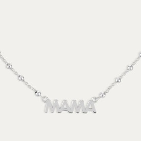 Collar Plata Mamá Pebbles