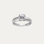 Anillo Oro 9k Blanco Circonitas Dorian