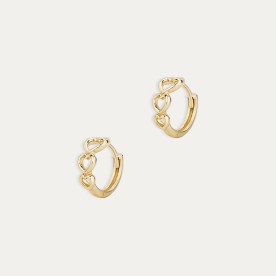 Pendientes Aro Oro 9k Love Sunset