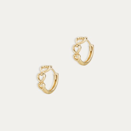 Pendientes Aro Oro 9k Love Sunset