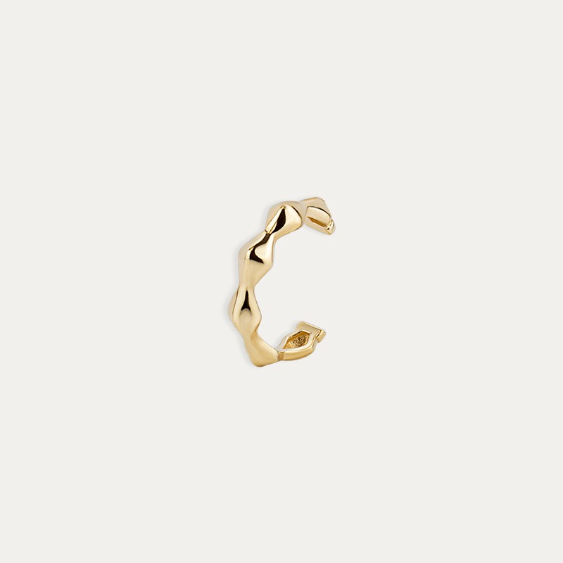 Pendiente Bambú Ear Cuff Oro 9k Sunset