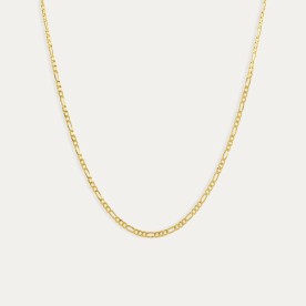 Cadena Oro 9k Eslabón 3x1 Soleil