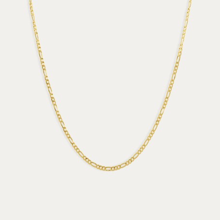 Cadena Oro 9k Eslabón 3x1 Soleil