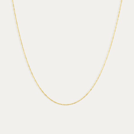 Cadena Oro 9k Eslabón Singapur Kyra