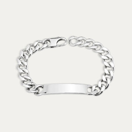 Pulsera Chapa Plata Caballero Barbada Ferrara