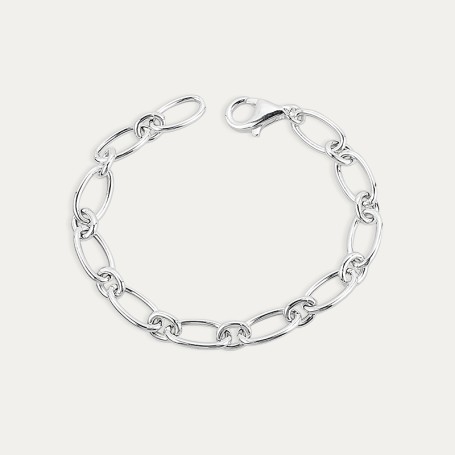 Pulsera Eslabón Plata Ferrara