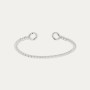 Pulsera Media Caña Plata Bergamo