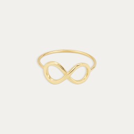 Anillo Oro 9k Infinito Hug