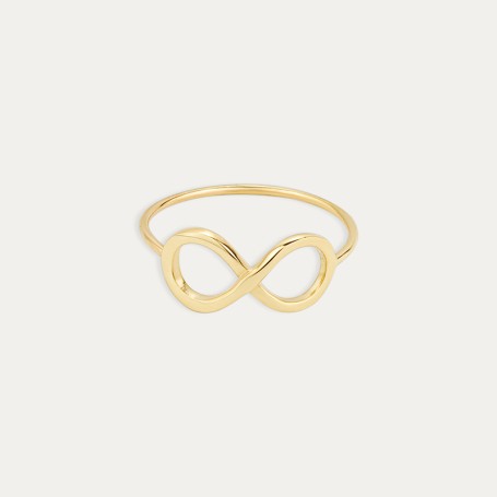Anillo Oro 9k Infinito Hug