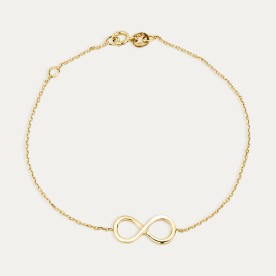 Pulsera Oro 9k Infinito Hug