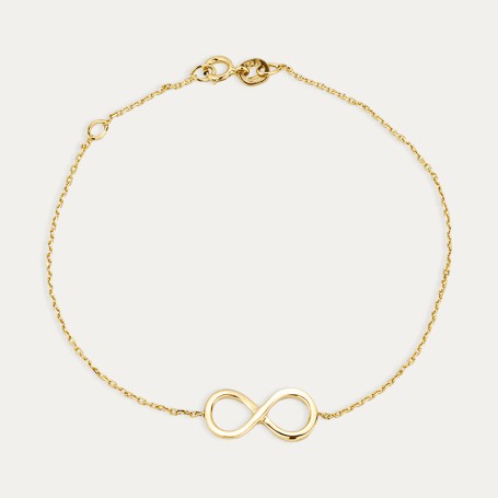 Pulsera Oro 9k Infinito Hug