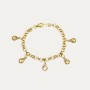 Pulsera Virgen de la Cabeza Plata Dorada Charm