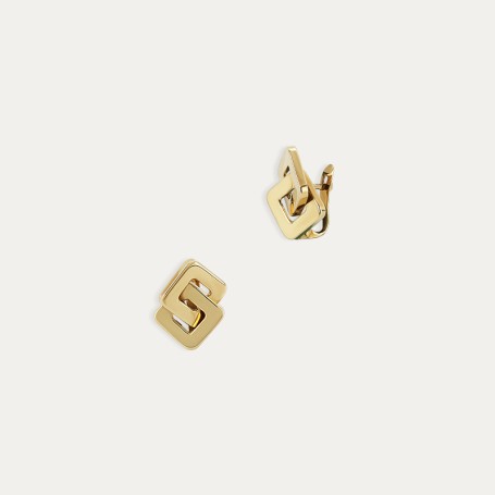 Pendientes Oro 9k Geométricos Catalán Fancy