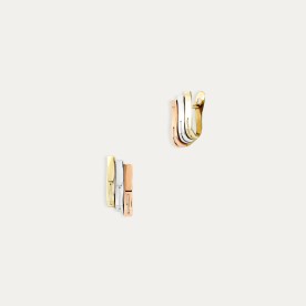 Pendientes Oro 9k Tricolor Catalán Dafne