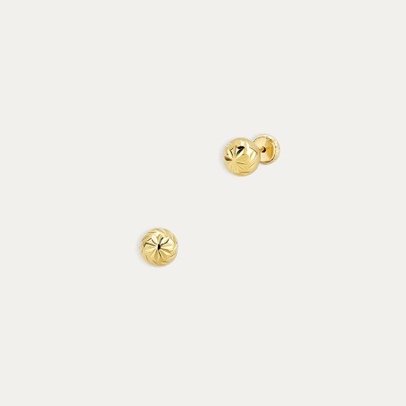 Pendientes Oro 9k Bola Lace