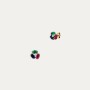 Pendientes Oro 9k Tres Piedras Color Udine