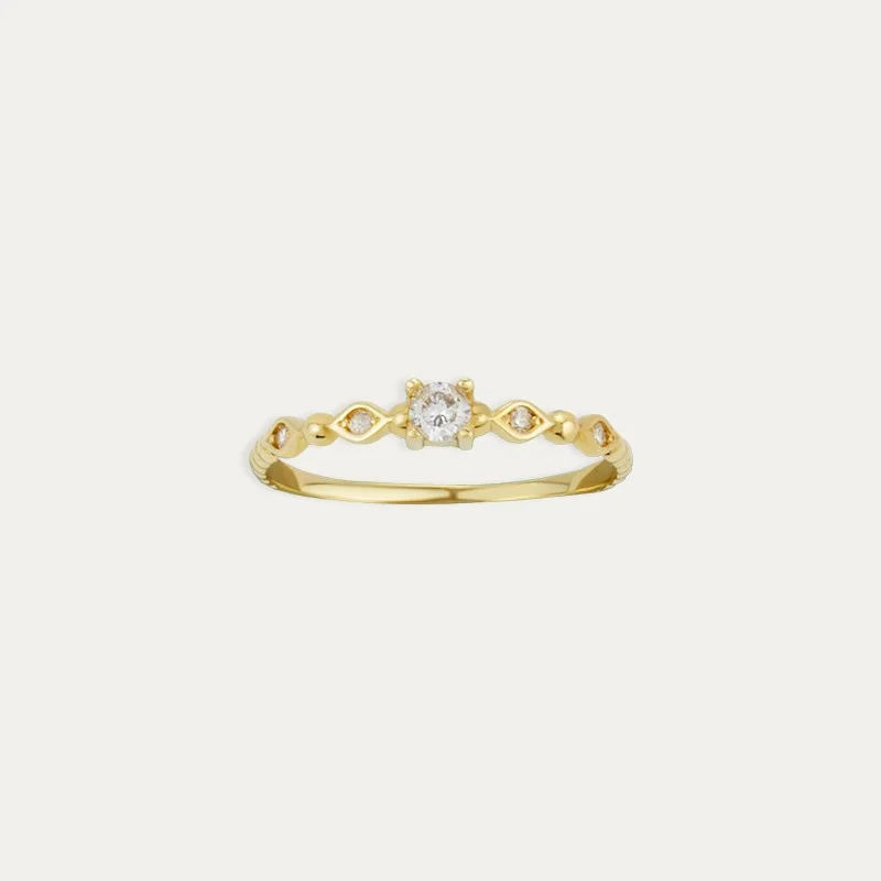 Anillo Oro 18k Circonitas Story