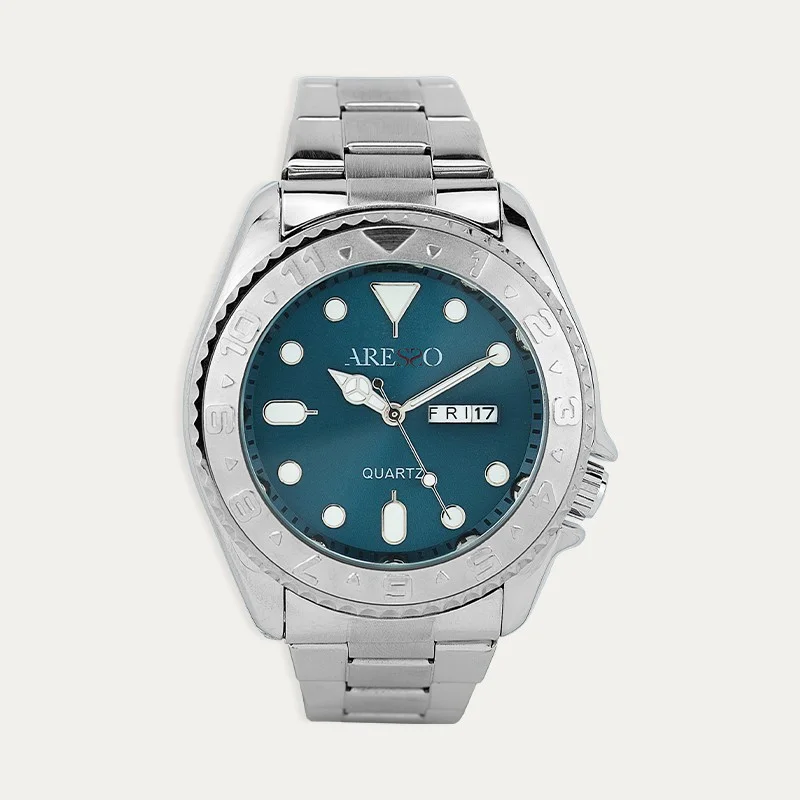 Reloj Acero Hombre Esfera Aqua