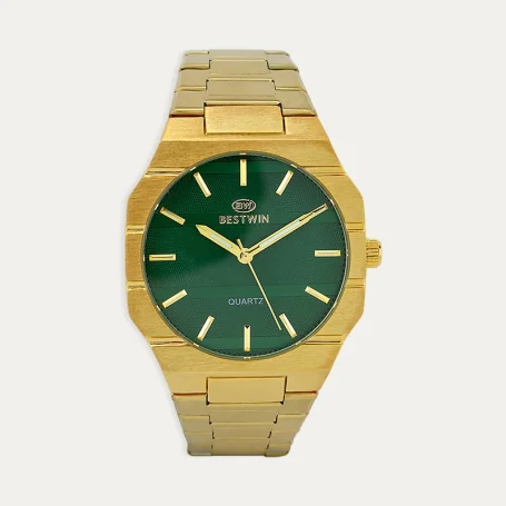 Reloj Acero Hombre Verde Elbrús