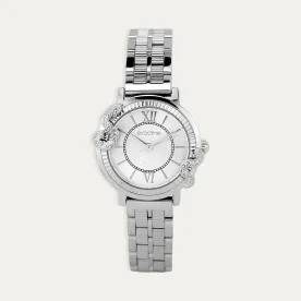 Reloj Acero Mujer Blanco Serpiente Óptica