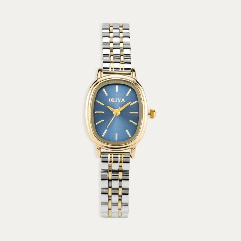 Reloj Acero Mujer Bicolor Ophelia Azul