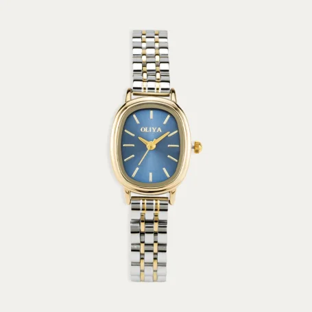 Reloj Acero Mujer Bicolor Ophelia Azul
