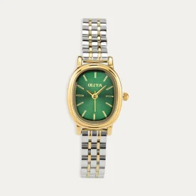 Reloj Acero Mujer Bicolor Ophelia Verde