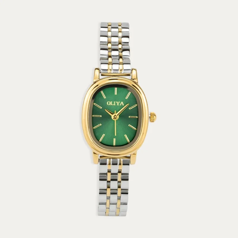 Reloj Acero Mujer Bicolor Ophelia Verde