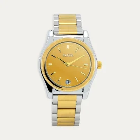 Reloj Acero Mujer Bicolor Dorado Sunray