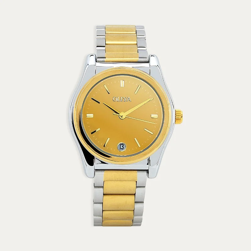 Reloj Acero Mujer Bicolor Dorado Sunray