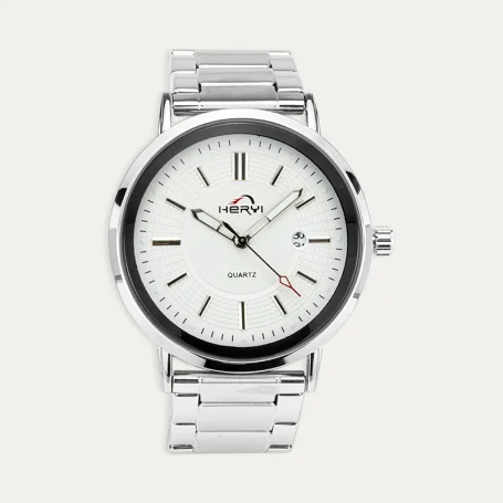 Reloj Acero Hombre Analógico Blanco Heryi