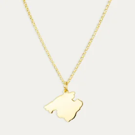 Colgante Plata Dorada Mapa Mallorca