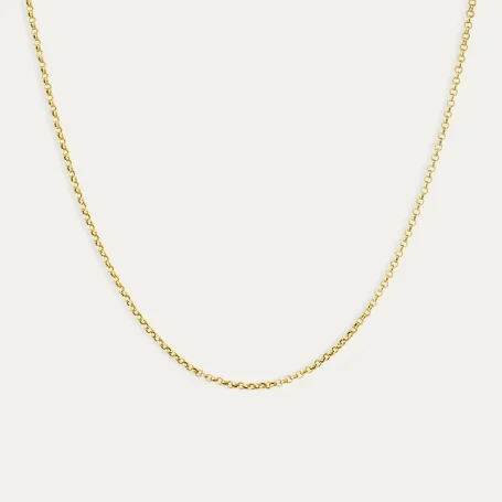 Cadena Oro 18k Eslabón Rolo Elsa