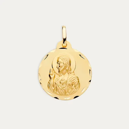 Escapulario Oro 9k Corazón de Jesús