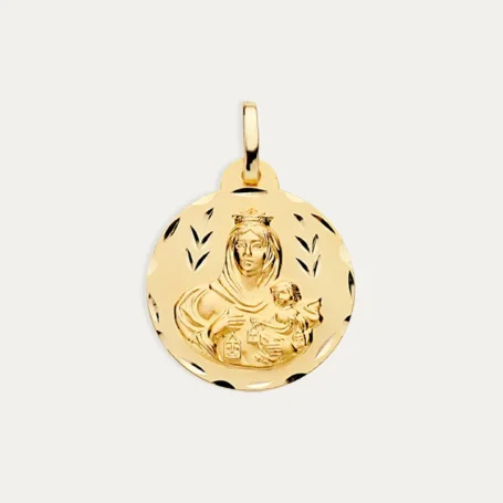 Escapulario Oro 9k Corazón de Jesús