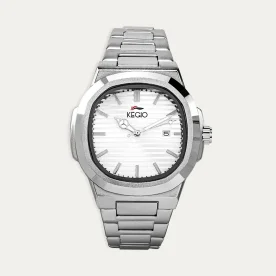 Reloj Acero Hombre Analógico Blanco Kegio