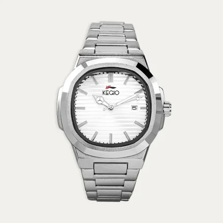 Reloj Acero Hombre Analógico Blanco Kegio