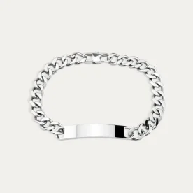 Pulsera Acero Hombre Chapa Barbada Hugo
