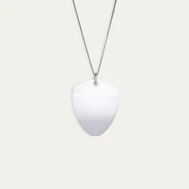 Cadena + Colgante Escudo Personalizada Plata