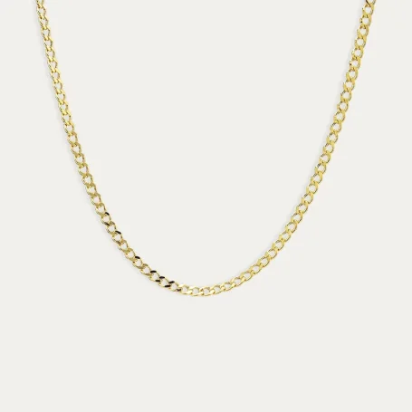 Cadena Oro 9k Barbada Clásica Barvox