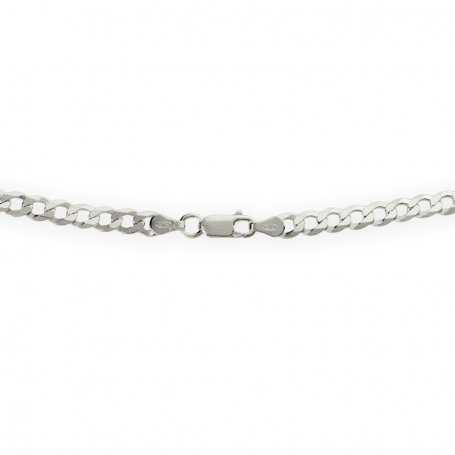 Cadena de Plata estilo Barbada en 60cm Marney