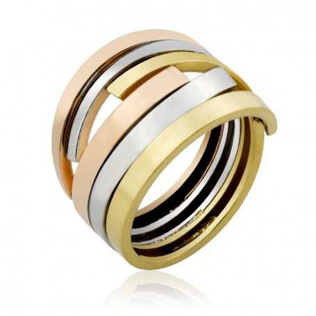 Anillo de Oro Tricolor