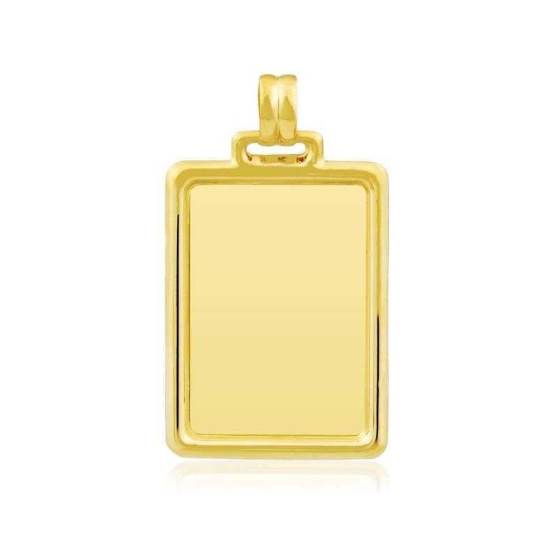 Chapa Rectangular Lisa 18K