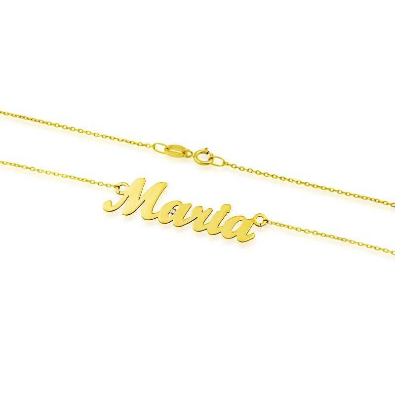 Colgante Nombre Personalizado Circonita 18K
