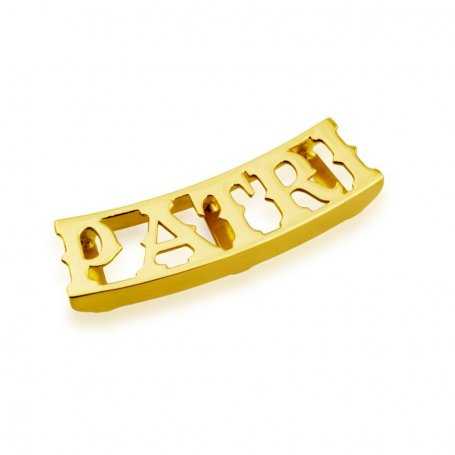 Colgante de nombre en carril en Oro de 18K