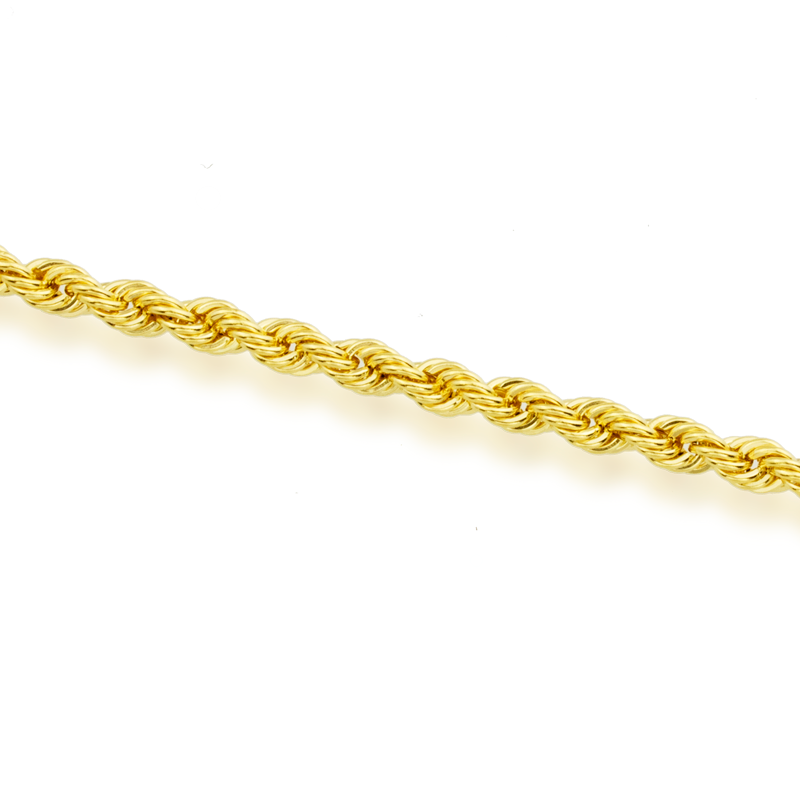 Pulsera de Cordón de Oro 9K 4mm