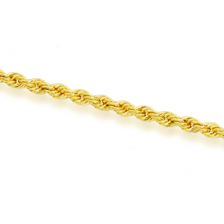 Pulsera de Cordón de Oro 9K 4mm