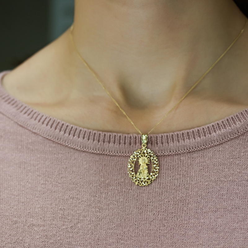 Medalla Virgen de los Desamparados Oro 18k